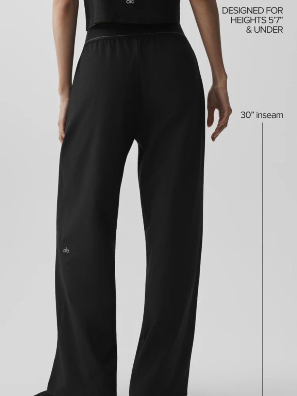 ALO Yoga Suit Up Trouser Black,Regular Length🖤💥Relaxed Fit,Minimalist,Casual - Picture 9 of 9